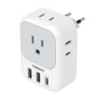 TESSAN European Travel Plug Adapter USB C