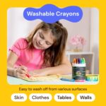 PLAYVIBE 18 Colors Jumbo Crayons for Kids - Image 6