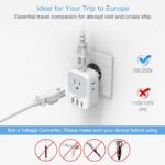 TESSAN European Travel Plug Adapter USB C - Image 2
