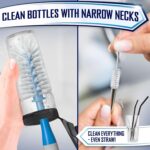 Trazon Dish Brush Set of 4 with Bottle Water Brush - Image 6