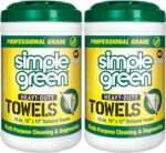 Simple Green Professional Grade Heavy-Duty Cleaning and Degreasing Towels