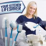 Trazon Dish Brush Set of 4 with Bottle Water Brush - Image 3