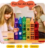 PLAYVIBE 60 PCS 3D Magnetic Blocks Tiles - Image 7