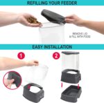 SportPet Food Bowls_Raised Stainless Steel Bowl_Gravity Feeder and Waterer - Image 4