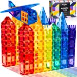 PLAYVIBE 60 PCS 3D Magnetic Blocks Tiles