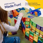 PLAYVIBE 60 PCS 3D Magnetic Blocks Tiles - Image 3