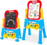 STEAM Life Easel for Kids Art Easel for Toddler Easel - 4in1 Double-Sided Large Magnetic Board