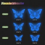 SAOROPEB Glow in The Dark 3D Butterfly 24 Pcs 3 Sizes, Luminous Butterfly Stickers for Ceiling or Wall - Image 7