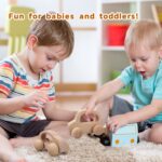 TOY Life Wooden Toys Cars, Montessori Toys for Babies 0-6-12 Months - Image 2