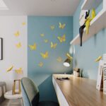 SAOROPEB 3D Butterfly Wall Decor 48 Pcs 4 Styles 3 Sizes, Gold Butterfly Decorations - Image 3