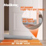 Holikme Door Draft Stopper Door Sweep Weather Stripping Noise Blocker - Image 6