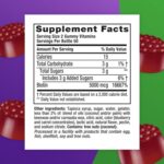 vitafusion Extra Strength Biotin Gummy Vitamins, Berry Flavored, 5,000 mcg Biotin Vitamins, 50 Day Supply, 100 Count - Image 3