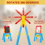 STEAM Life Easel for Kids Art Easel for Toddler Easel - 4in1 Double-Sided Large Magnetic Board - Image 4