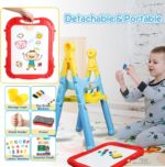 STEAM Life Easel for Kids Art Easel for Toddler Easel - 4in1 Double-Sided Large Magnetic Board - Image 2