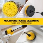 Holikme 5Pack Drill Brush Power Scrubber Cleaning Brush Extended Long Attachment Set - Image 2