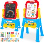 STEAM Life Easel for Kids Art Easel for Toddler Easel - 4in1 Double-Sided Large Magnetic Board - Image 7
