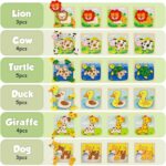 Toy Life Toddler Puzzles 8 Piece Wooden Puzzles for Toddlers 1-3, Puzzle 2 Year Old - Image 4
