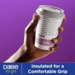 Dixie To Go Medium Paper Coffee Cups With Lids, 12 Oz, 26 Count - Image 3