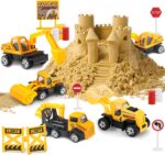 TOY Life 28 PCS Construction Toys Construction Cake Topper, Small Construction Vehicles, Sandbox Toys for Boys - Image 5