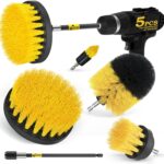 Holikme 5Pack Drill Brush Power Scrubber Cleaning Brush Extended Long Attachment Set