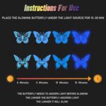 SAOROPEB Glow in The Dark 3D Butterfly 24 Pcs 3 Sizes, Luminous Butterfly Stickers for Ceiling or Wall - Image 3