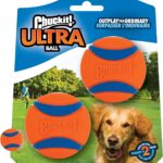 Chuckit! Ultra Ball Dog Toy, Medium (2.5 Inch Diameter) Pack of 2