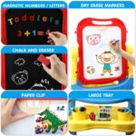 STEAM Life Easel for Kids Art Easel for Toddler Easel - 4in1 Double-Sided Large Magnetic Board - Image 3