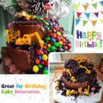 TOY Life 28 PCS Construction Toys Construction Cake Topper, Small Construction Vehicles, Sandbox Toys for Boys - Image 4