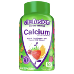 vitafusion Chewable Calcium Gummy Vitamins for Bone and Teeth Support, Fruit and Cream Flavored, 50 Day Supply, 100 Count